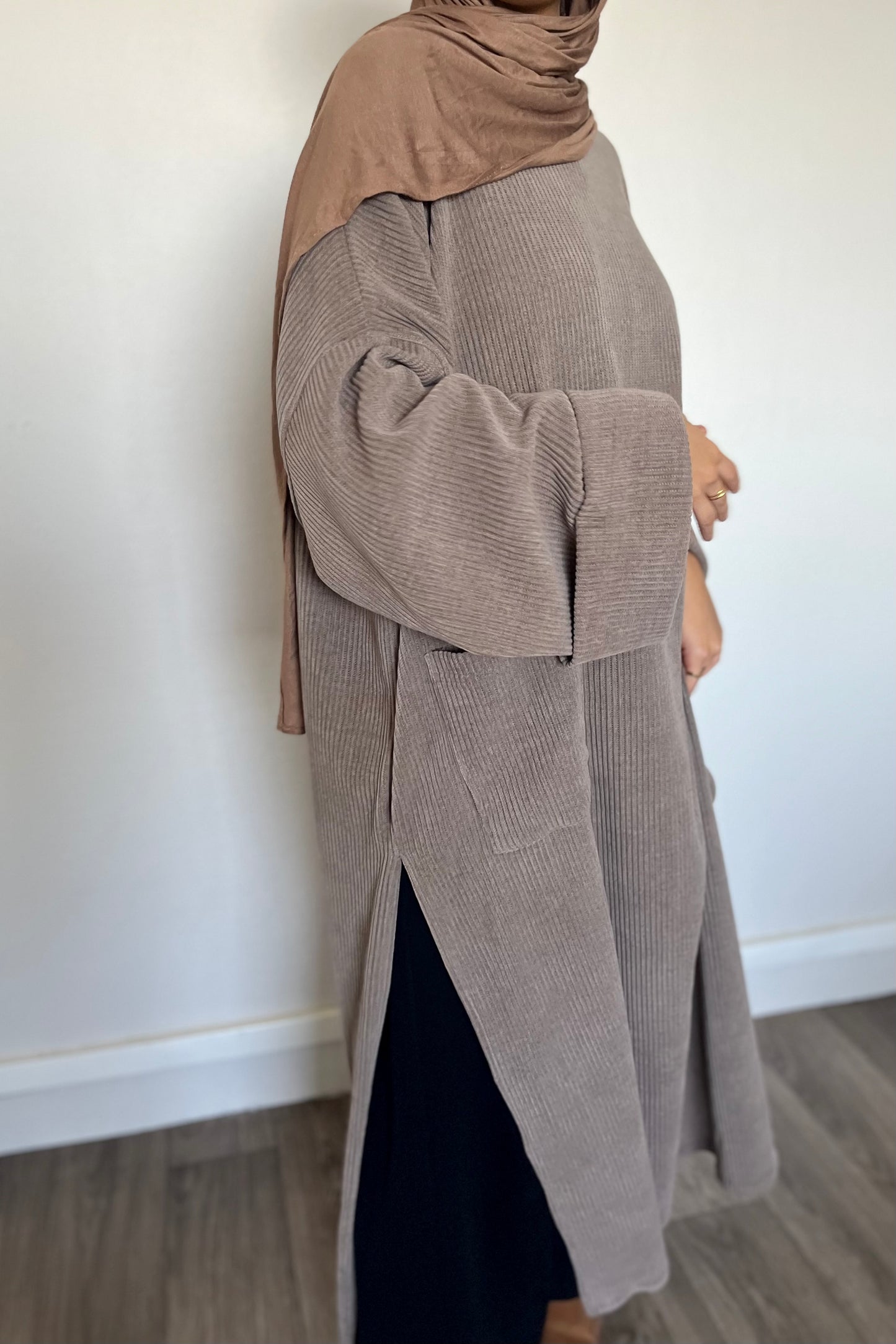 Robe pull Imen TAUPE
