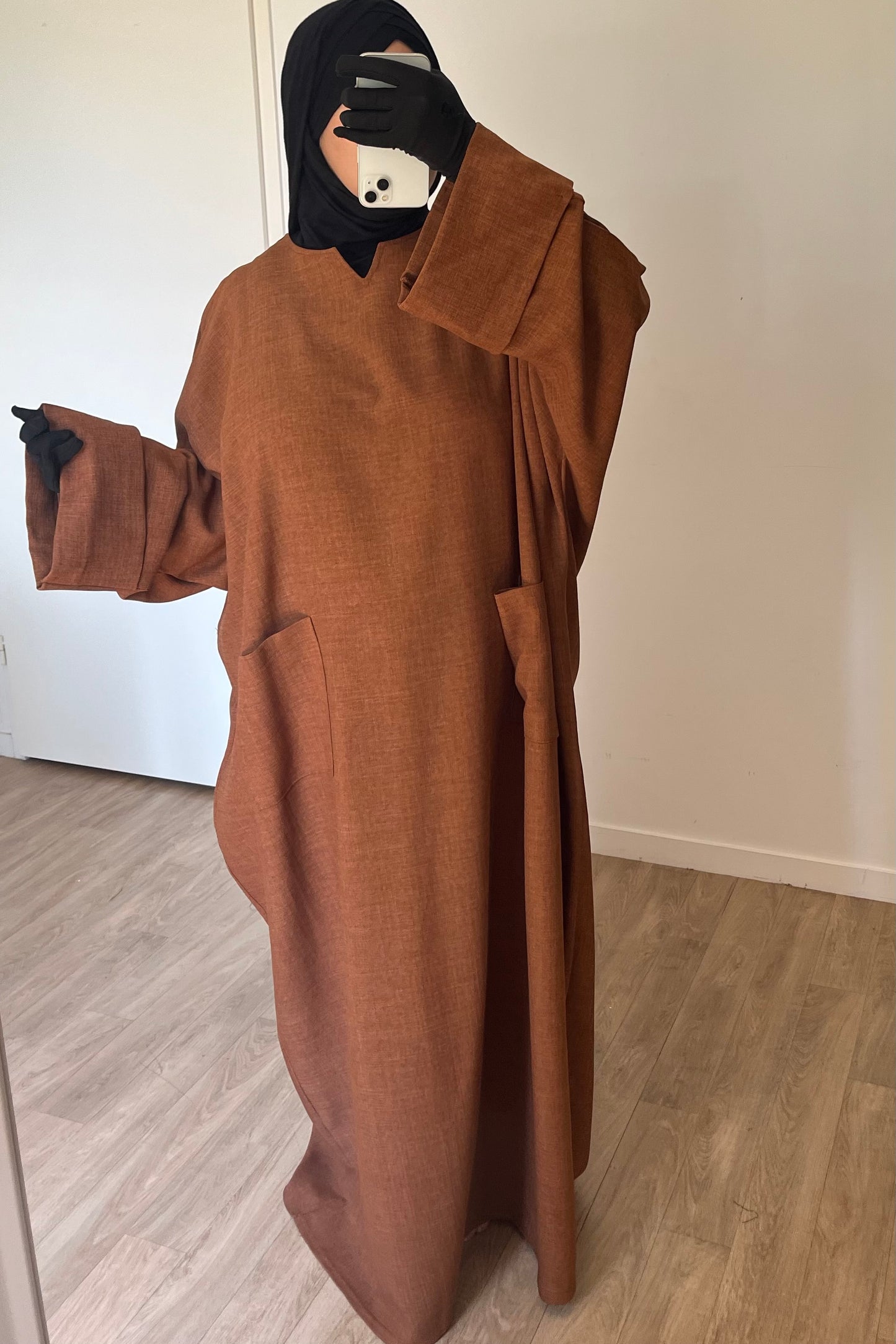 Abaya Aïcha Rouille