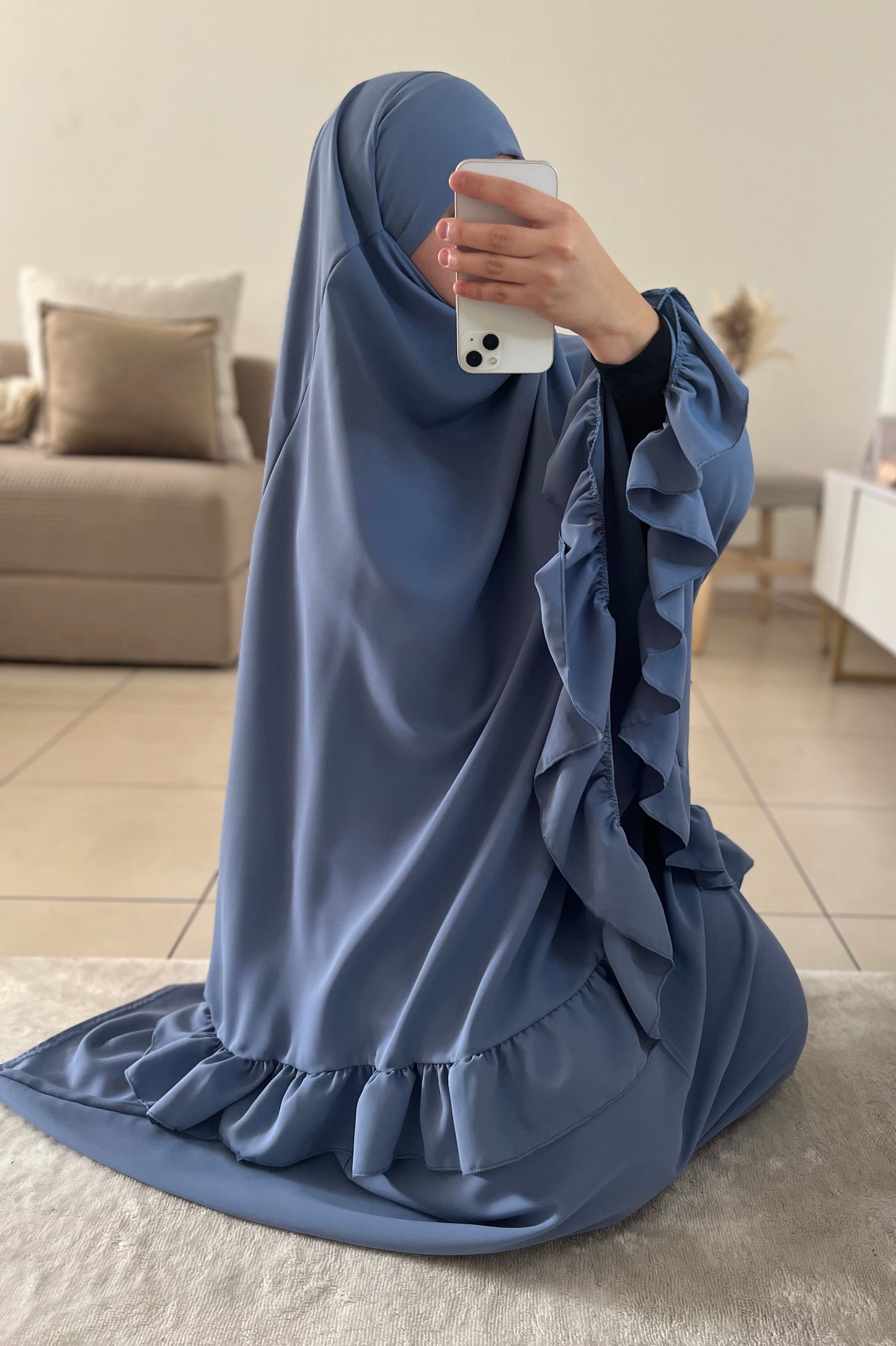 Ensemble de Prière 2 pièces en soie de médine