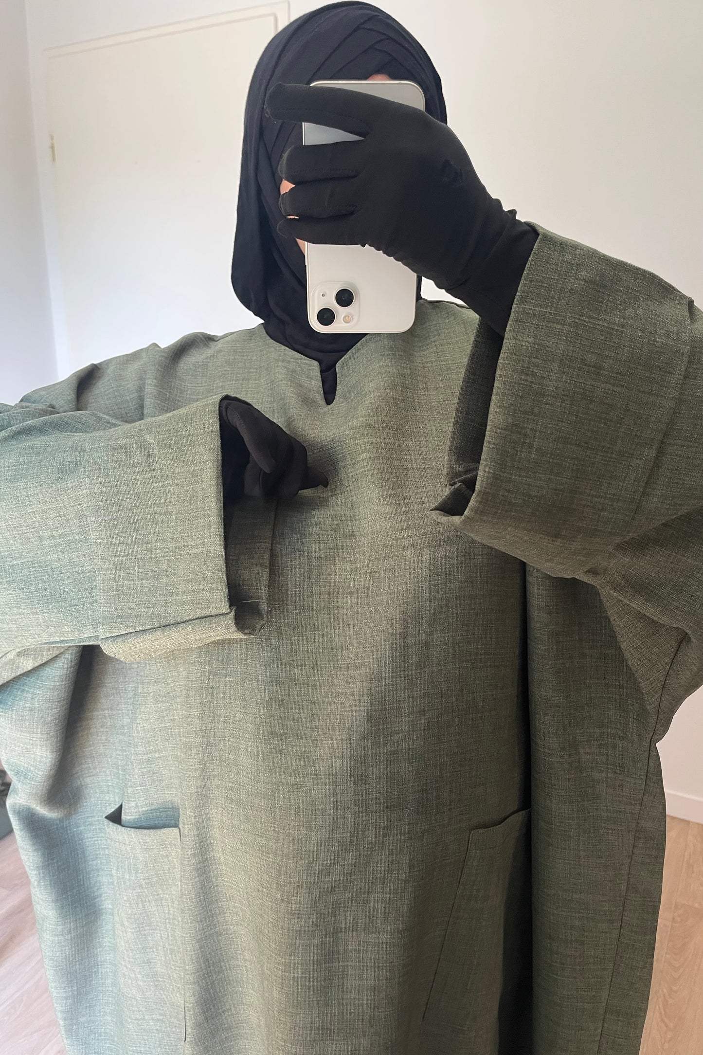 Abaya Aïcha Kaki
