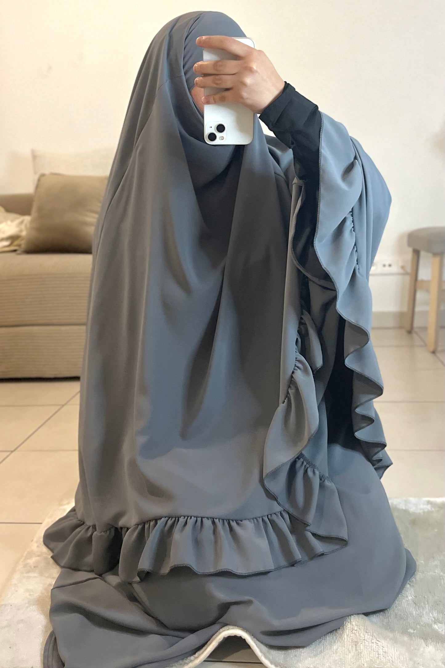 Ensemble de Prière 2 pièces en soie de médine