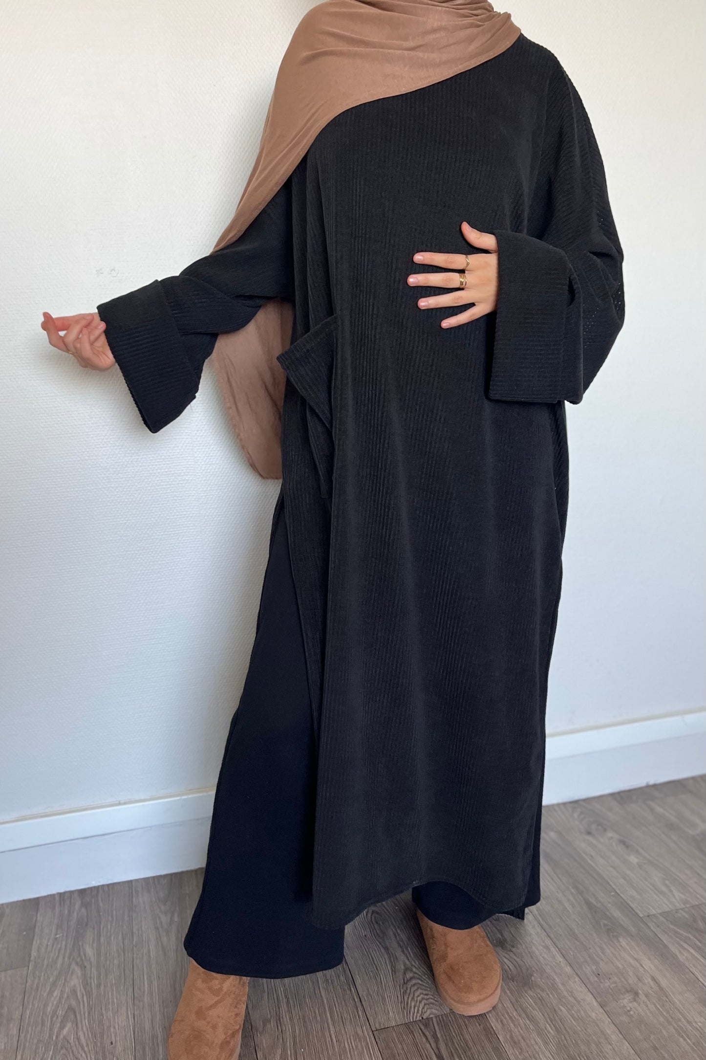 Robe pull Imen NOIR