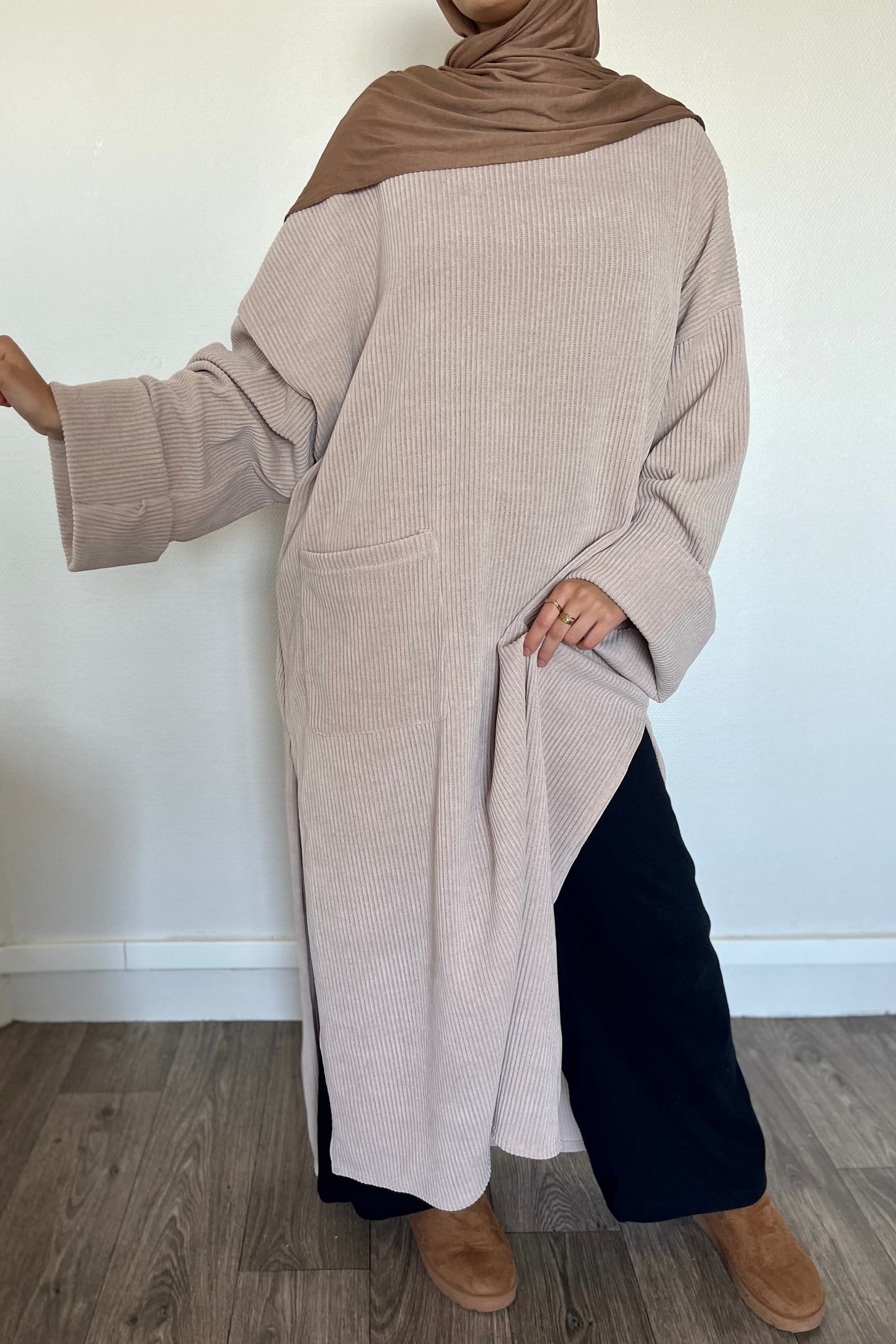 Robe pull Imen BEIGE
