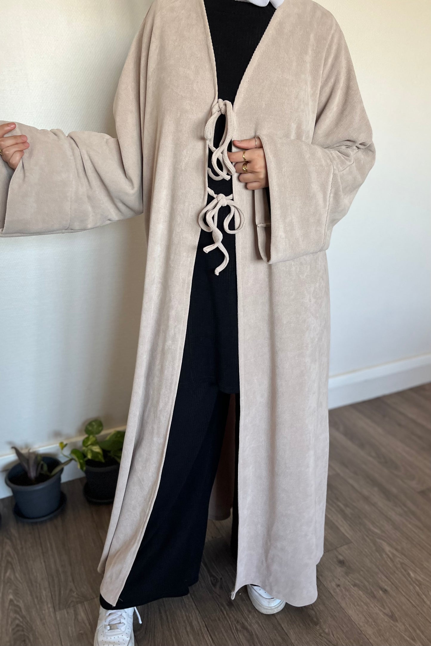 Kimono velours avec Noeuds