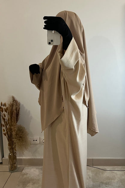 Khimar en Jazz Beige