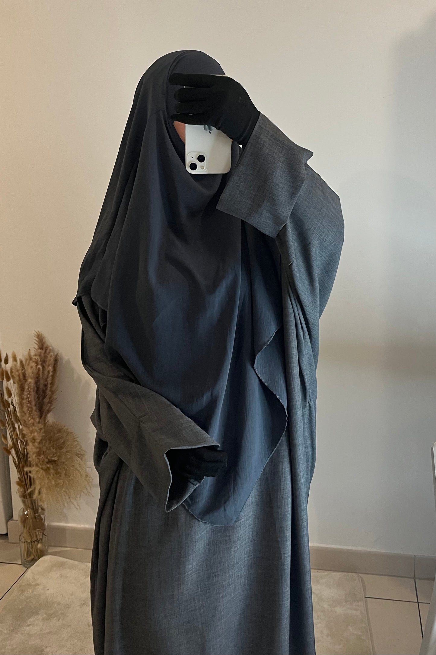 Khimar en Jazz Gris foncé