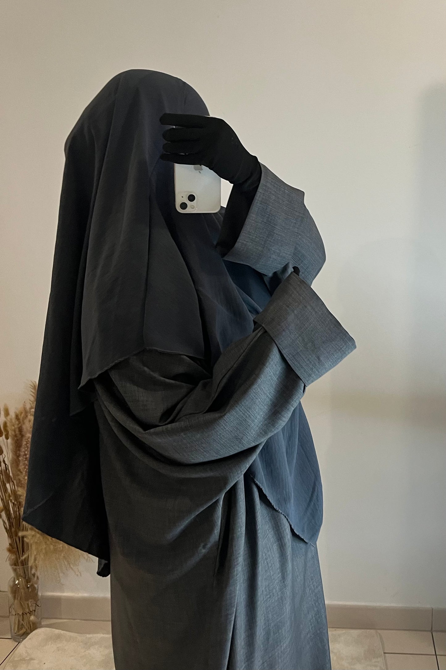 Khimar en Jazz Gris foncé