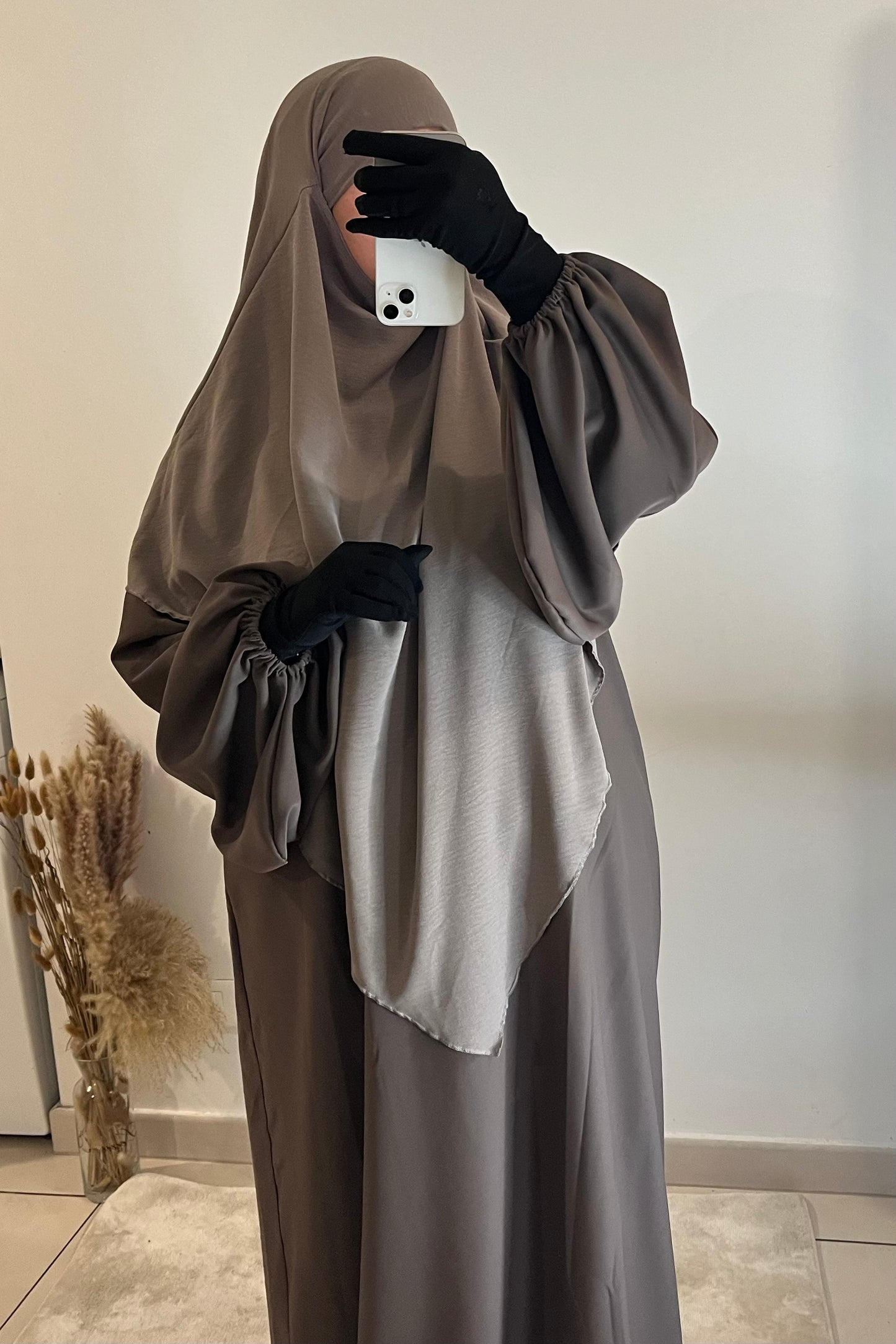 Khimar en Jazz Taupe