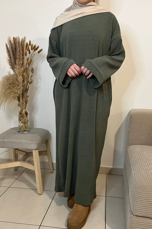 Abaya Ines cotelée