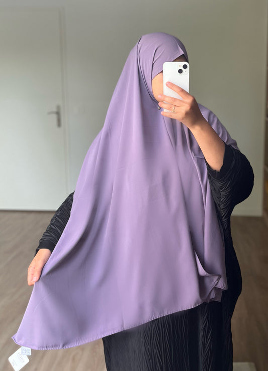 Hijab en soie de médine Violet lavande