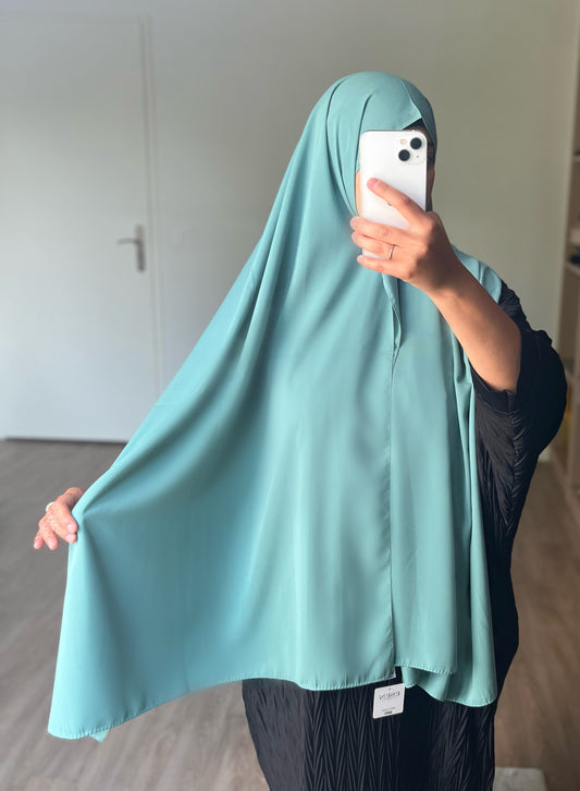 Hijab en soie de médine Vert pastel