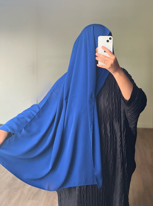 Hijab en soie de Médine Lapis Lazuli