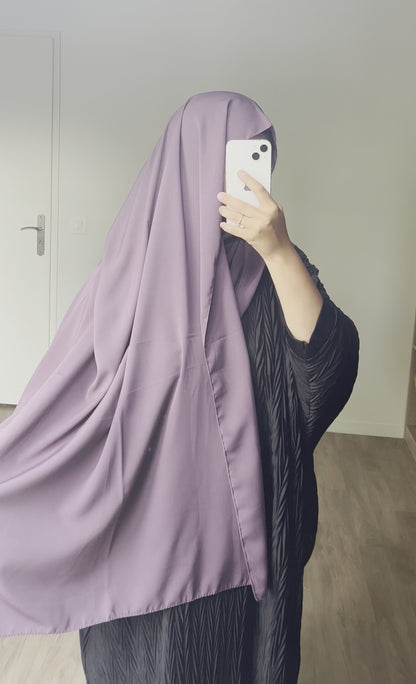 Hijab en soie de médine Violet d’évêque