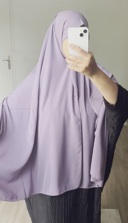 Hijab en soie de médine Violet lavande