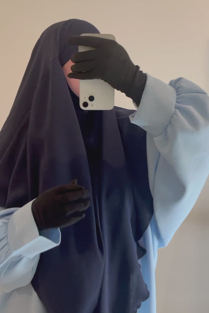 Khimar en Jazz Bleu Foncé