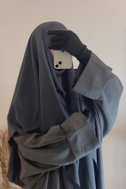 Khimar en Jazz Gris foncé